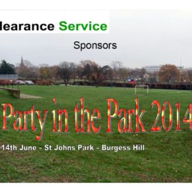 Clearance Service Sponsors Party in the Park Burgess Hill 2014